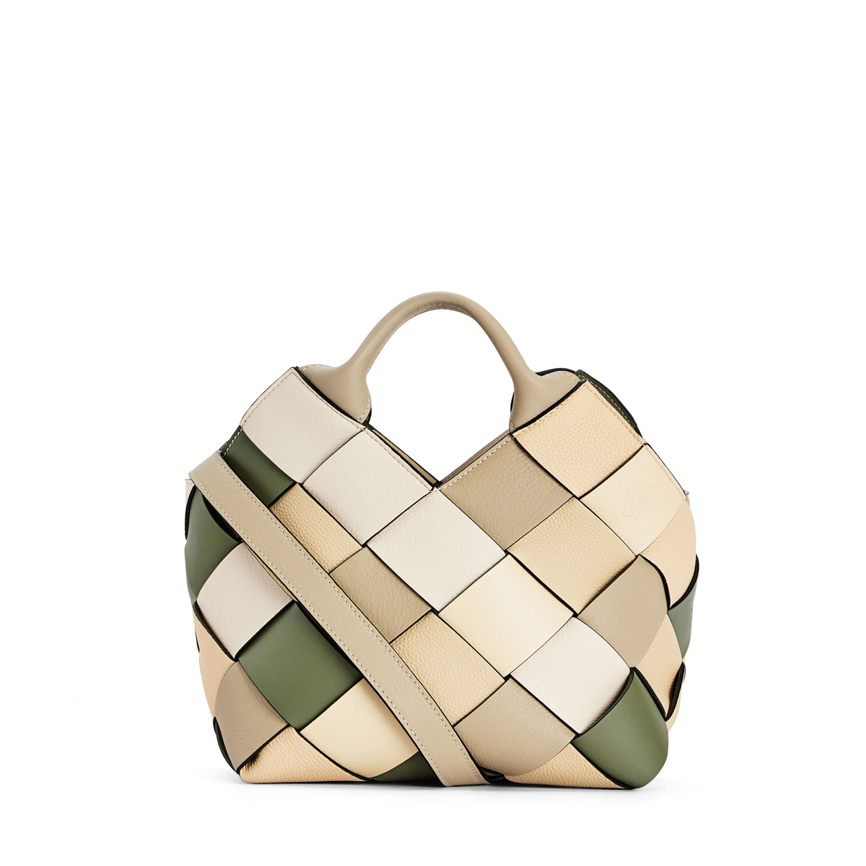 Loewe woven cheap leather tote